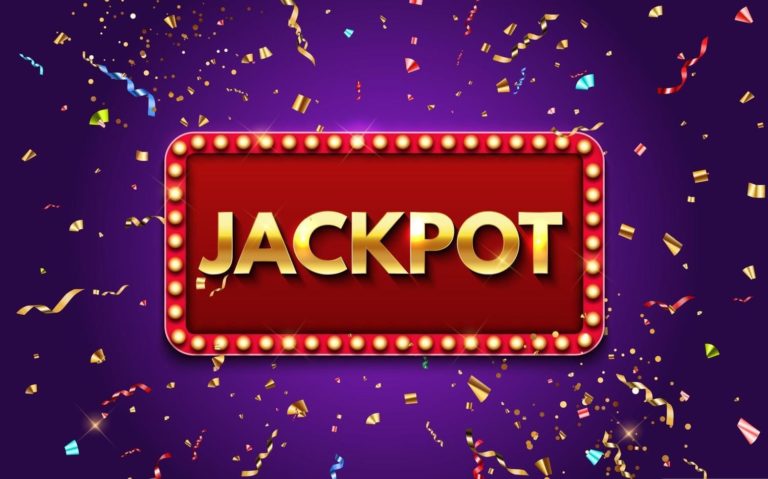 jackpot-background-with-falling-gold-confetti-casino-or-lottery-free-vector